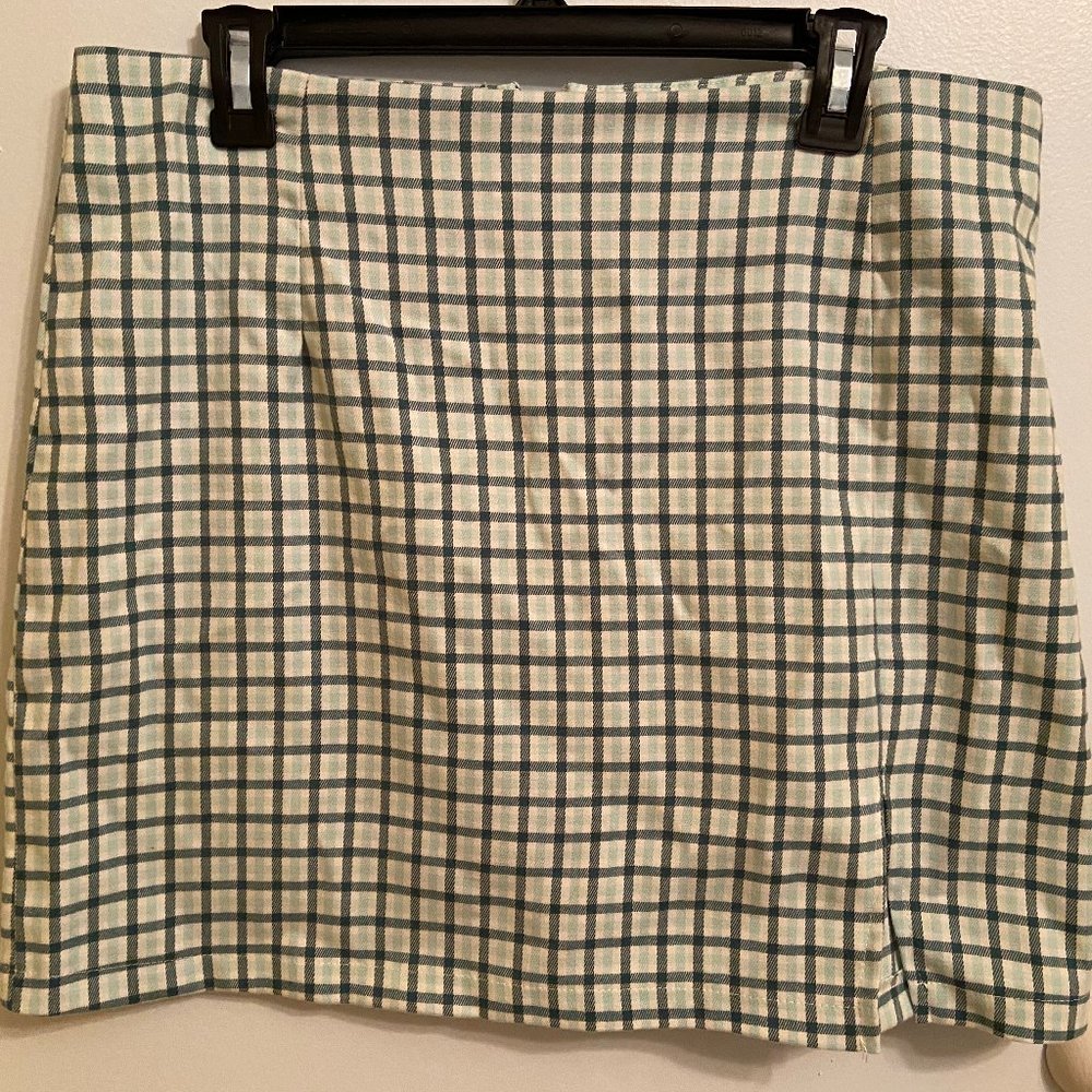 Wild Fable Green Plaid Miniskirt
